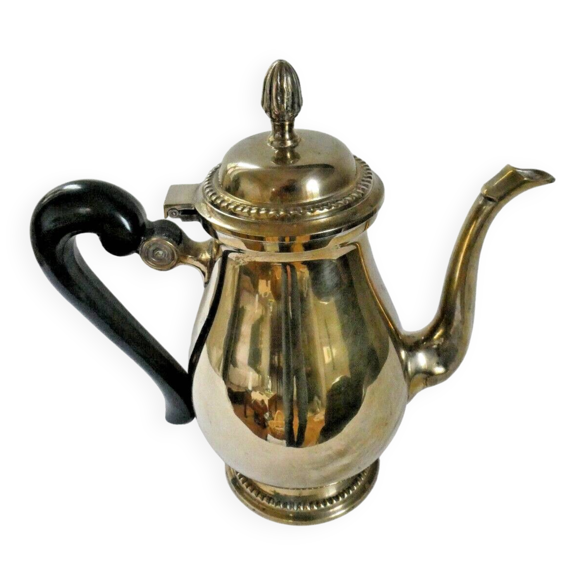 Louis XVI style silver-plated teapot / chocolate pot, early 20th century