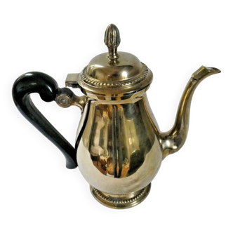 Louis XVI style silver-plated teapot / chocolate pot, early 20th century