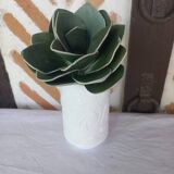 White opaline vase