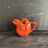 Antique ceramic lobster pitcher from the early 20th century.