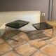 Lot de 2 tables gigognes vintage. 1970.