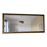 Large Vintage Beveled Panoramic Mirror