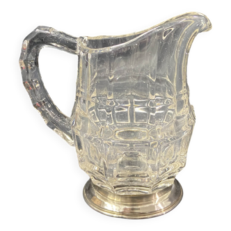 Glass milk jug on solid silver mount, Minerva 1st title