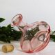 Pink glass bottle