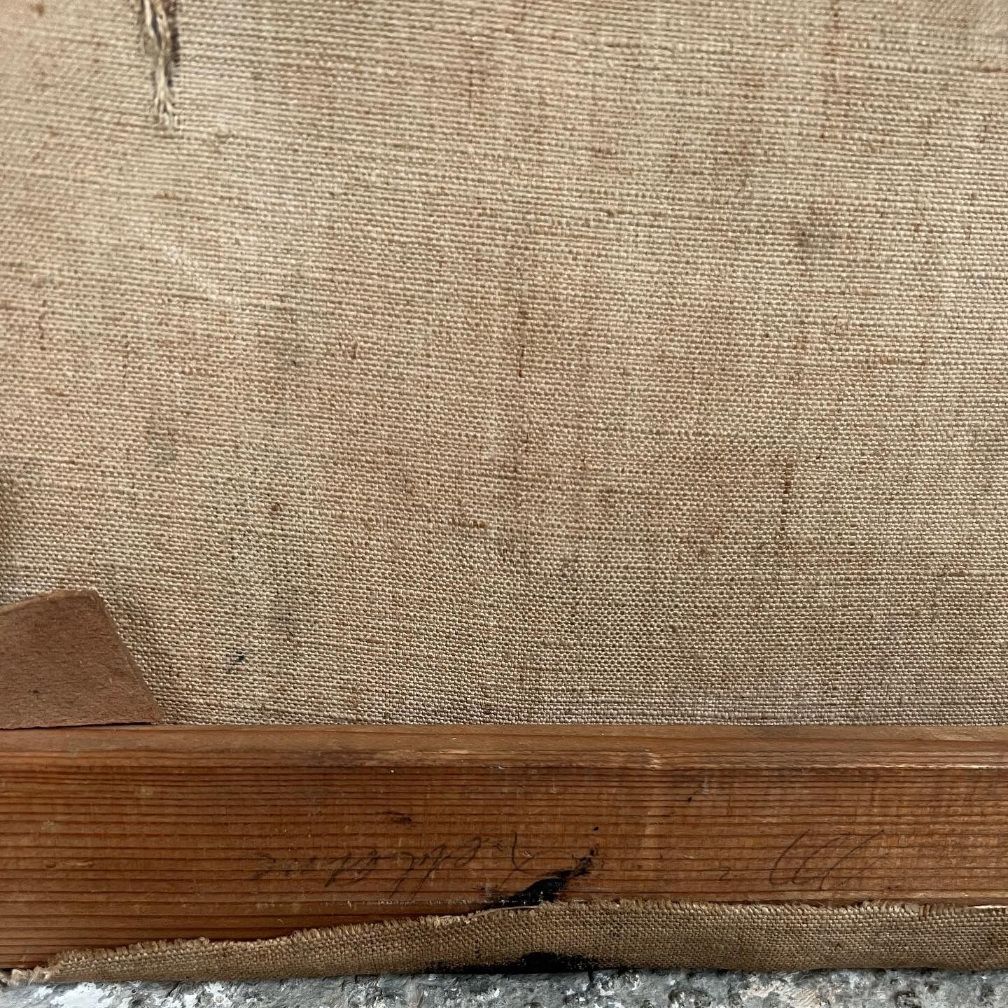 Painting of a French country village