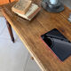 Old farmhouse table with turned legs