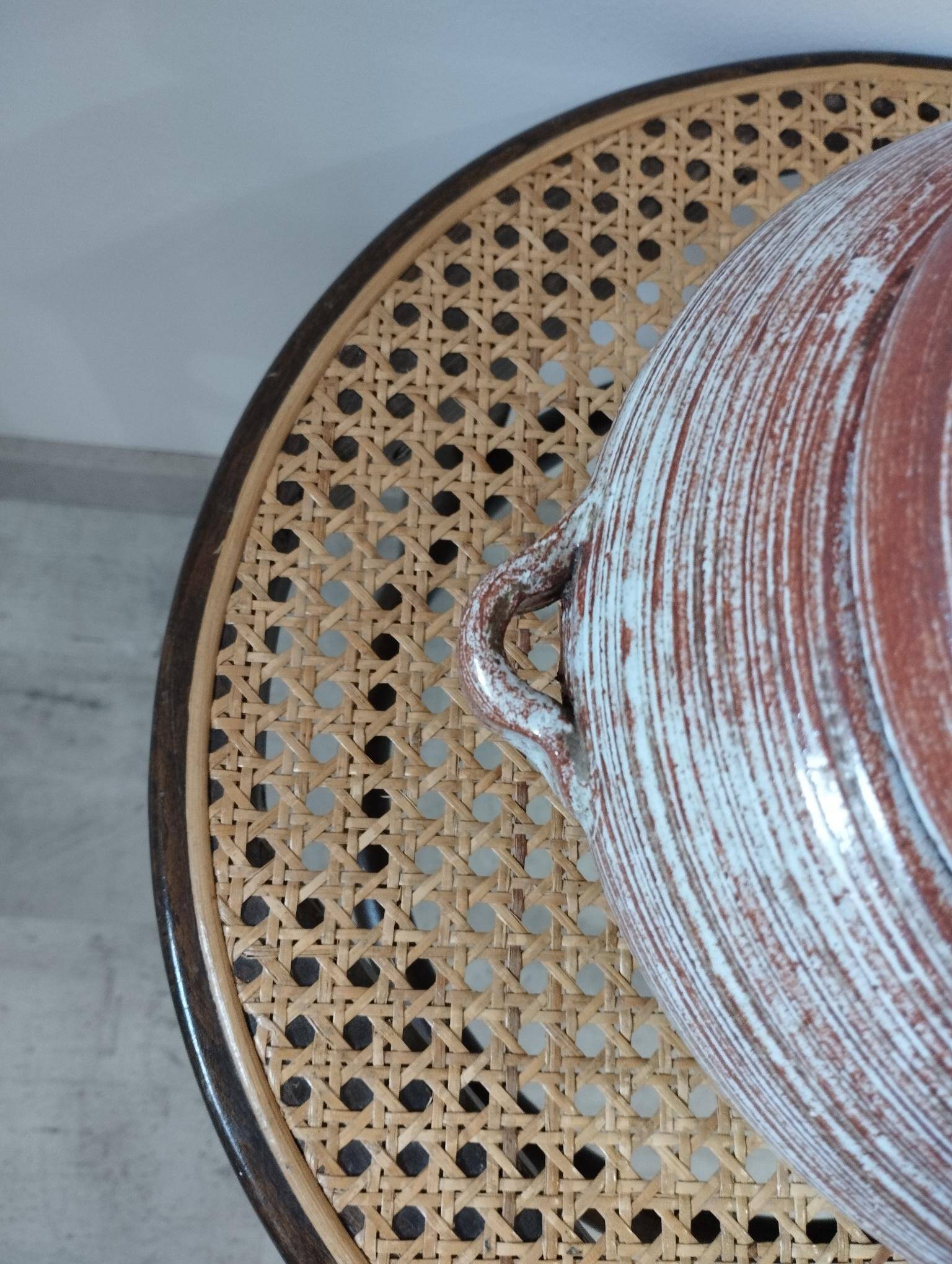 Soupière en grés vernissé en Biot - pièce de forme vintage