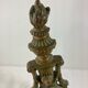 Pair of 3-light wall sconces in gilt bronze in the style