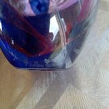 Vase signed Pierre Gallou glassware of art of Amboise