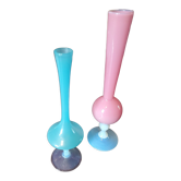 Duo soliflores en opaline