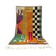 Handwoven rug 150x250 cm, wool, multicoloured, Morocco