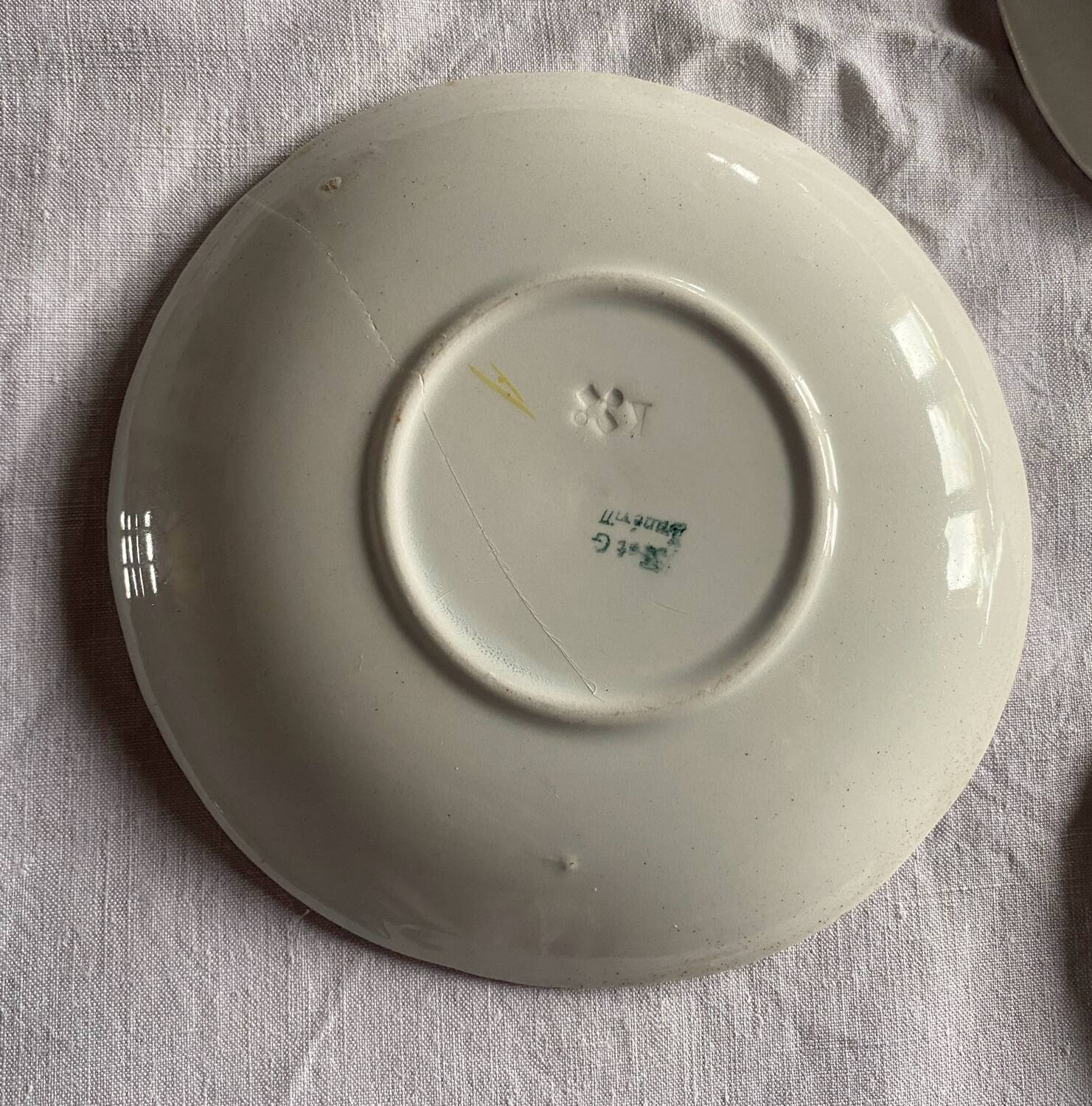 Lot de 5 assiettes à mignardises KG Luneville