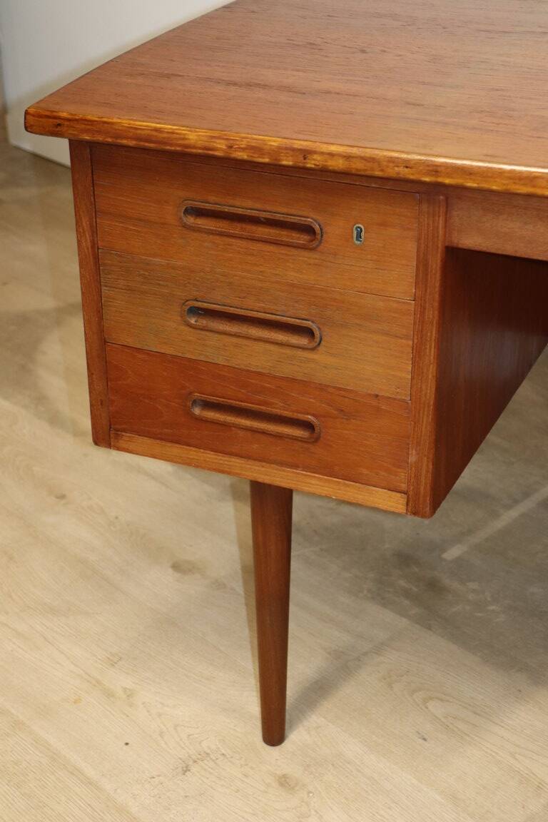 Scandinavian double-sided teak desk, 1960