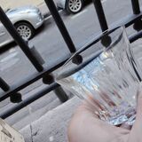 9 Baccarat piccadilly crystal water glasses 22cl h 15cm