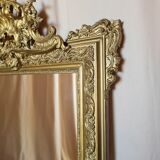 Miroir ancien XIXéme siècle doré
