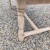 Table de ferme avec deux rallonges