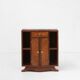 Art Deco cabinet in wood with a marble top, France, 1930s