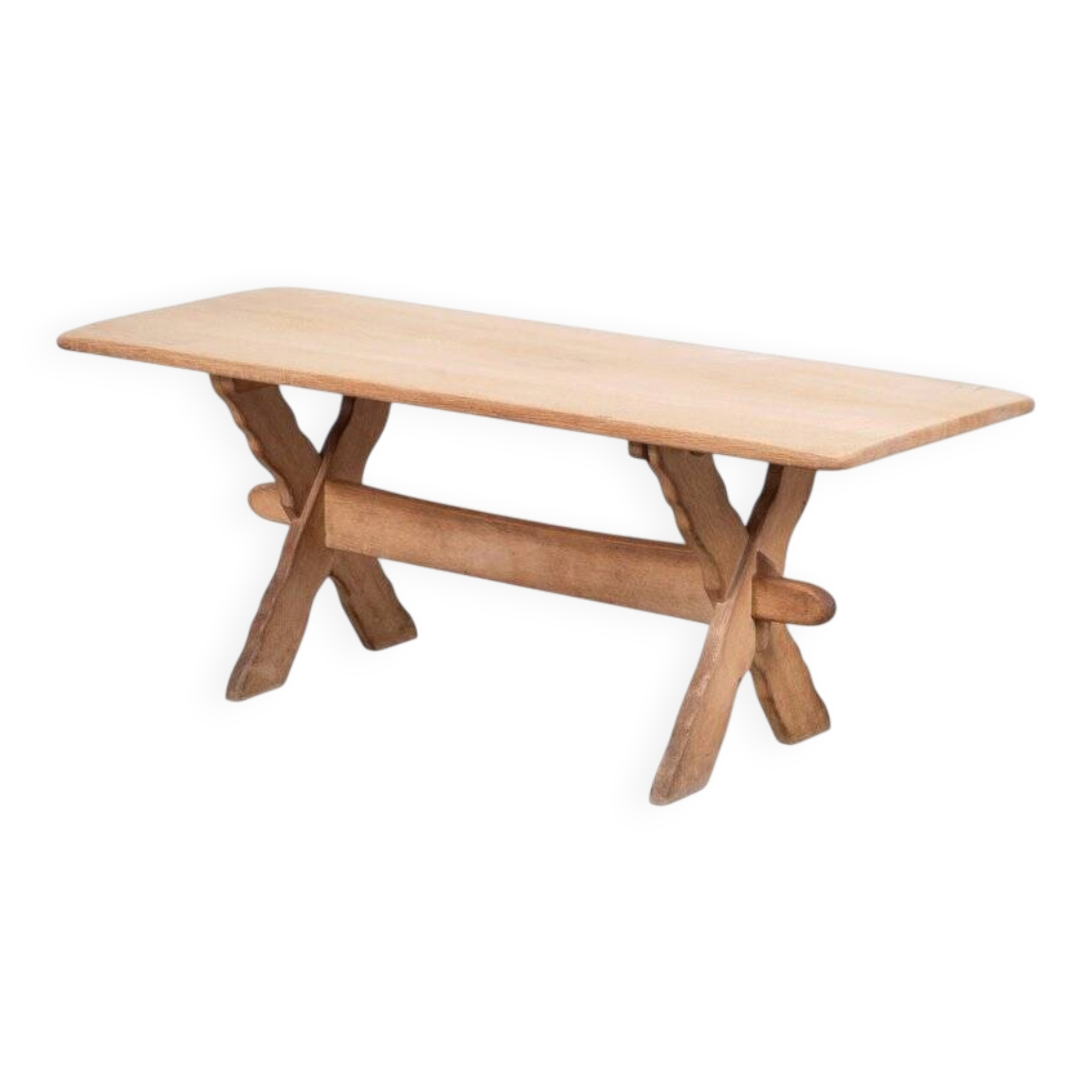 Oak Coffee Table by Henning Kjærnulf, Denmark, 1960s