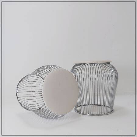 Pair of wire stools - 1970s