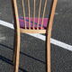 8 chairs Baumann No. 12 red beech skai way