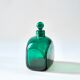 Thick blown glass green carafe years 60