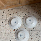 3 deep plates Terre de Fer