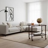 Vintage Bar Cart in Rosewood by Poul Hundevad, 1960s