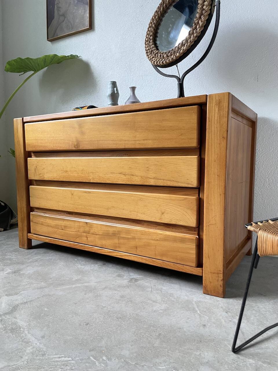 Elm chest of drawers Maison Regain
