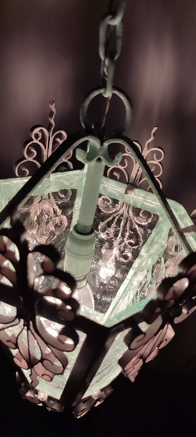 Plafonnier ou lanterne. Espagne, années 1980.