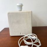 White stone lamp base