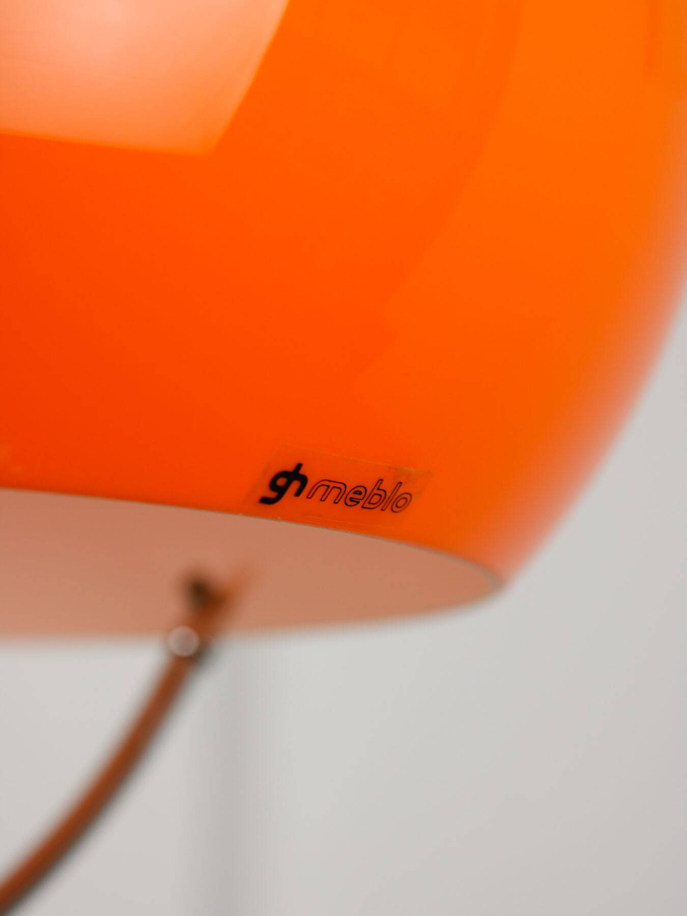 Space Age Orange Jolly Pendant Lamp from Guzzini, 1960s