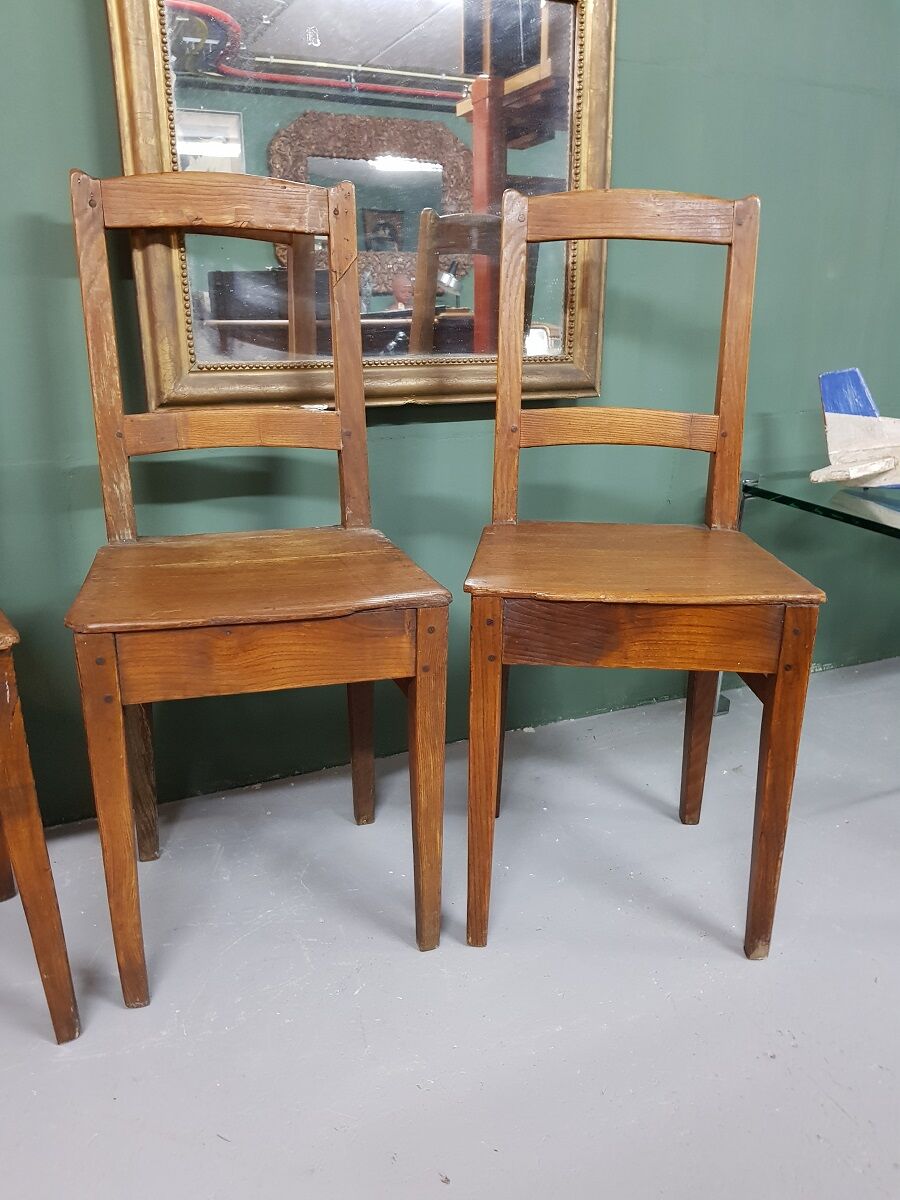 chaises françaises anciennes en chêne