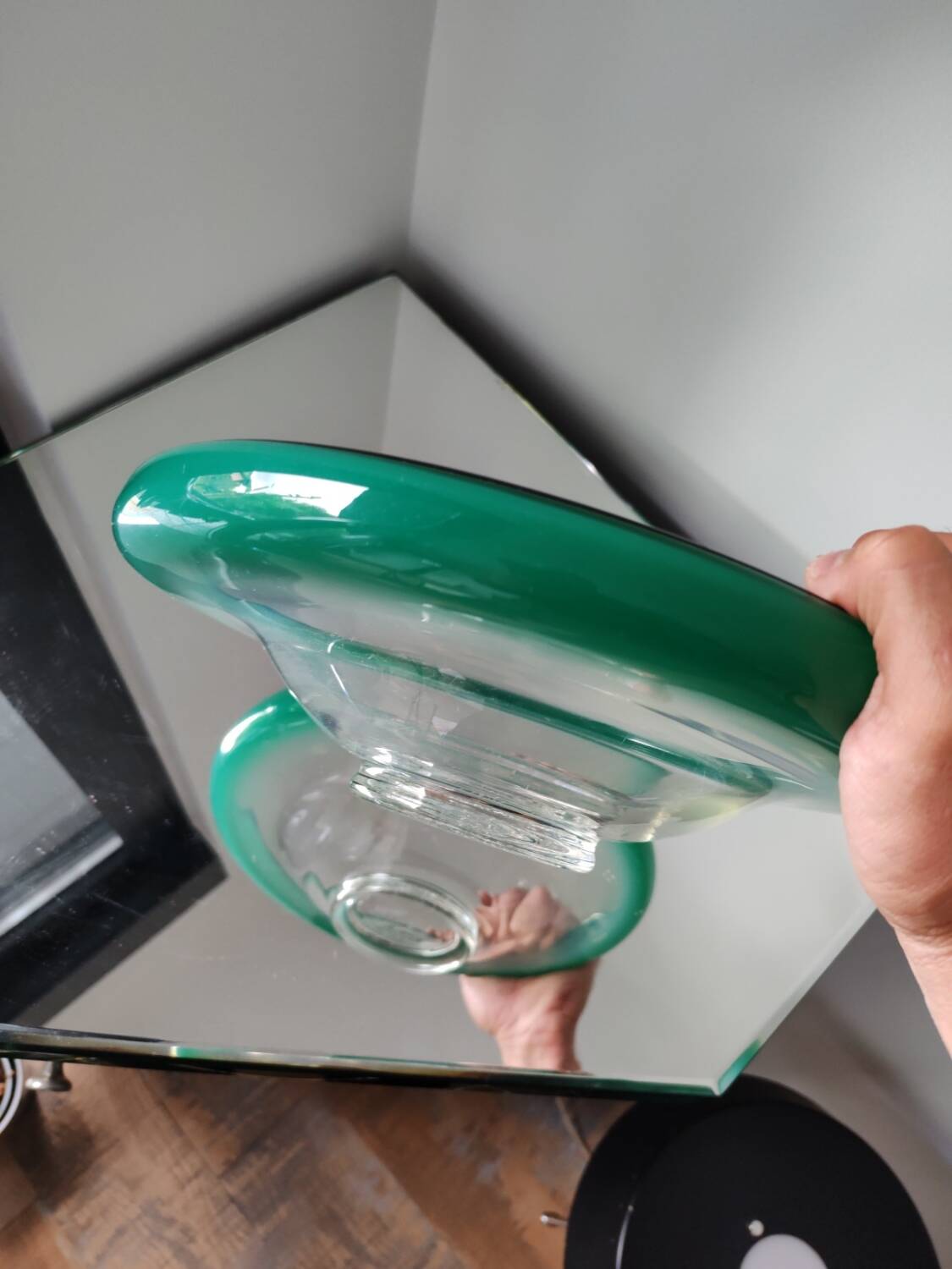 Glass bowl by wmf ikora, circa 1930.