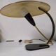 Black brass desk lamp 1950 italy