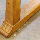 Vintage 1950s signature, solid oak dining throne chairs, Danish craftsmanship