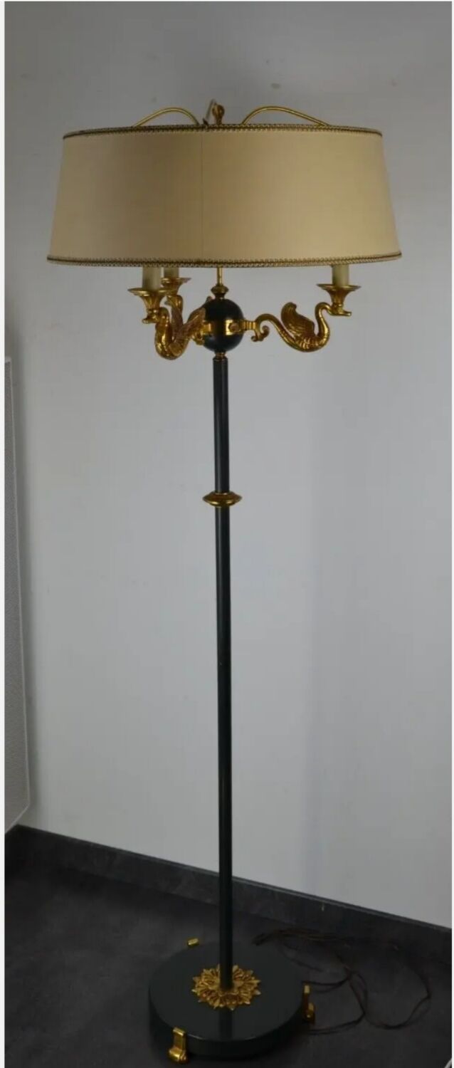 Floor lamp petitot empire style