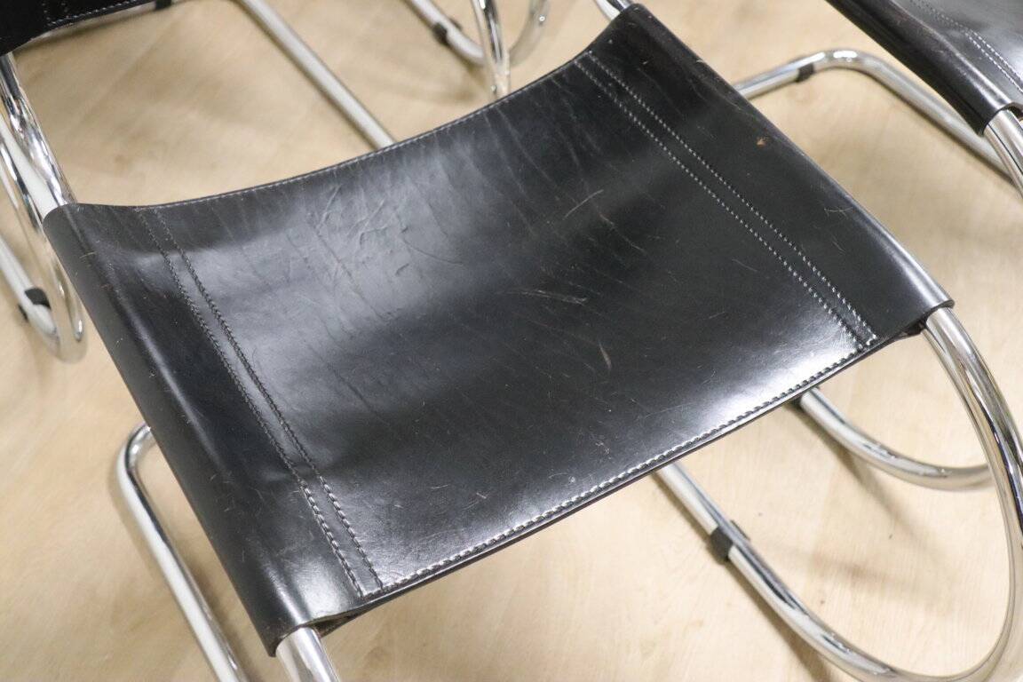 Set of 4 MR10 chairs by Ludwig Mies Van Der Rohe