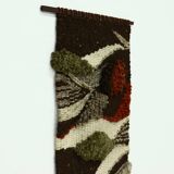 Vintage Hand Knotted Wool Tapestry 1960s