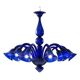 Contemporary Pop Blue-Ocean Murano Style Glass Chandelier 8 Arms