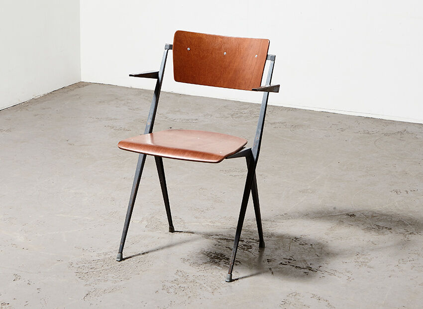 Wim Rietveld pyramid chair for Ahrend de Cirkel 1960s