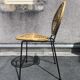 Set de 6 chaises en métal et rotin par michaël thonet