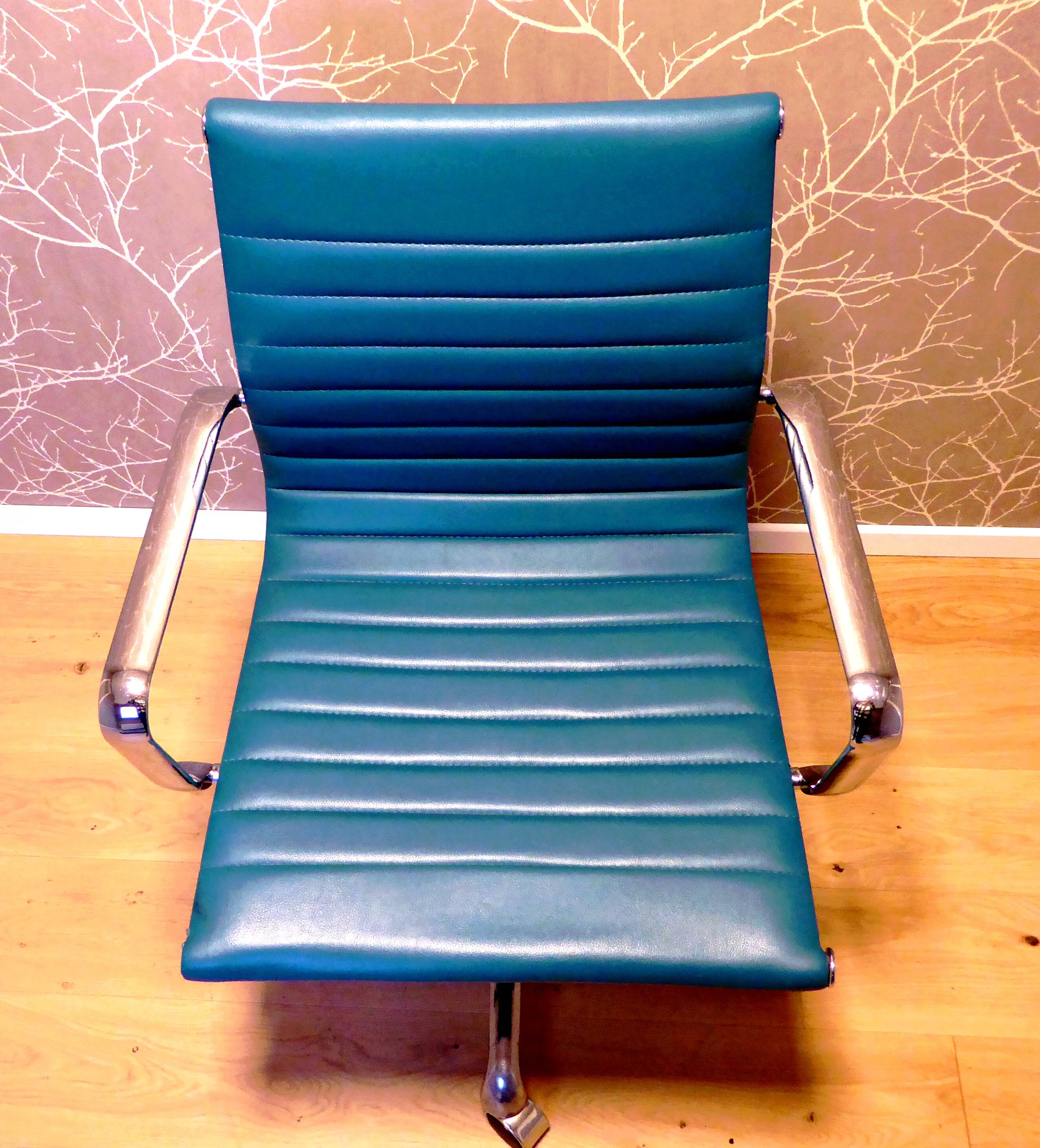 Turquoise office chair