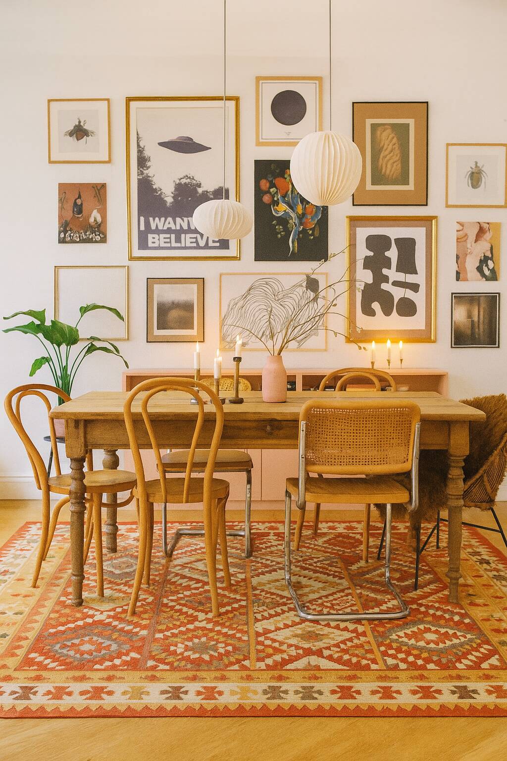 Geometric Kilim Oriental Rug, Wool Rustic Flatwoven Carpet 249x195cm