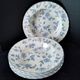 5 deep plates English porcelain Barratts