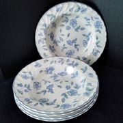 5 Assiettes creuses Porcelaine Anglaise Barratts
