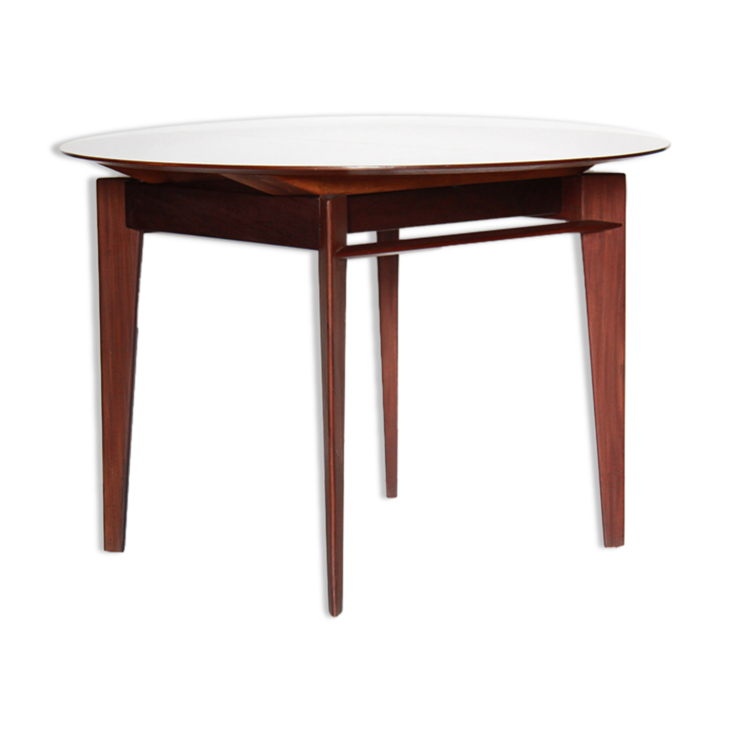 1950s vintage extendible teak dining table by Vittorio Dassi