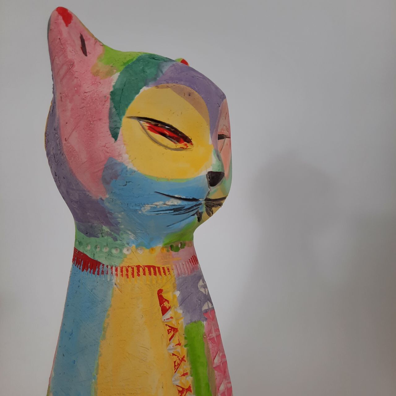 Cat statue, vintage, design Aldo Londi for Bitossi, Rimini series.