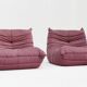 Set of vintage Togo armchairs by Michel Ducaroy for Ligne Roset, 1976