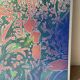 Foliage, oil on wood panel, signed Jean Noel Zanetti
