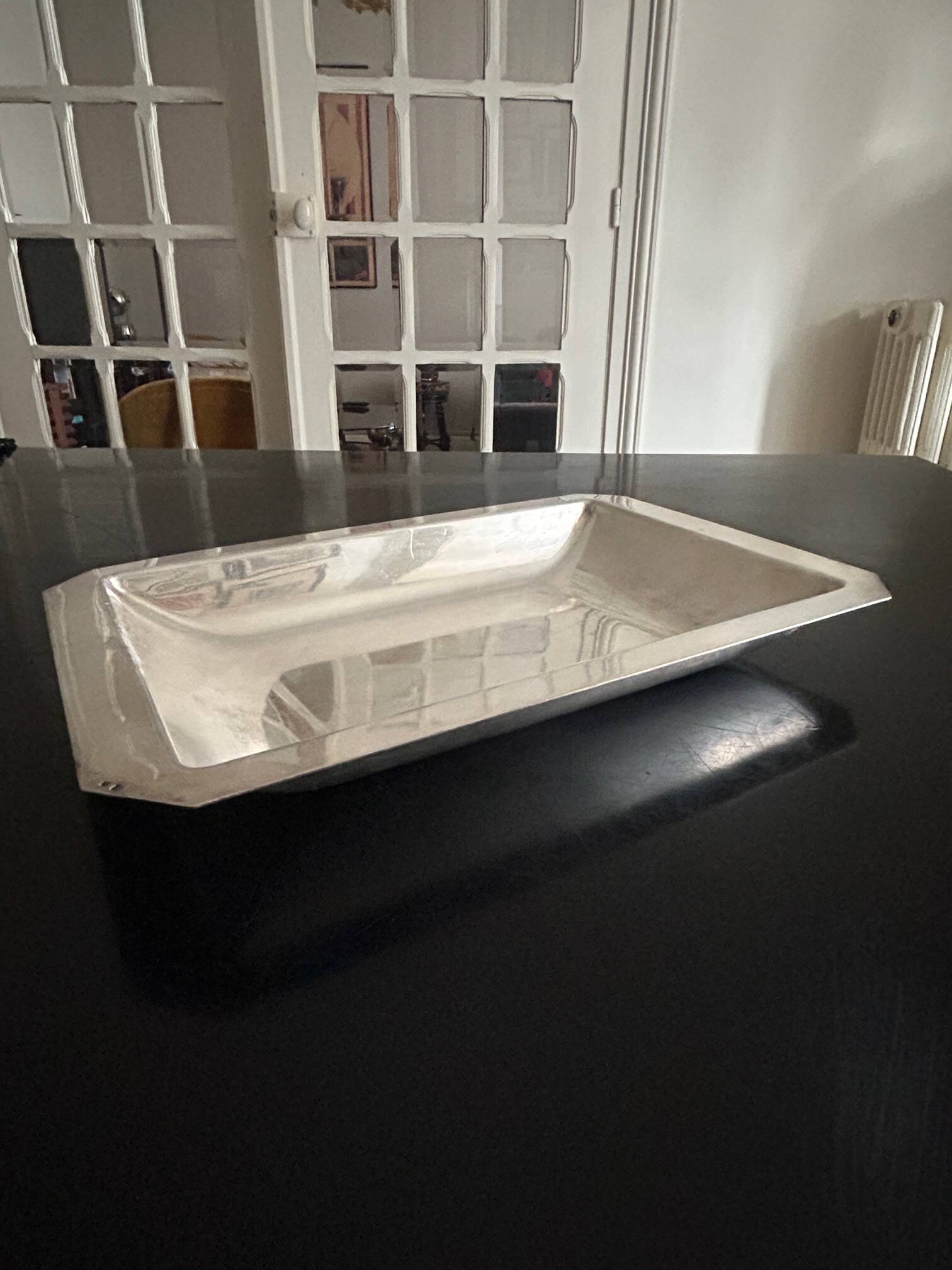 antique silver-plated dish